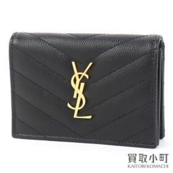 Saint Laurent Yves Monogram Business Case Poudre Matelasse - Picture 1 of 7